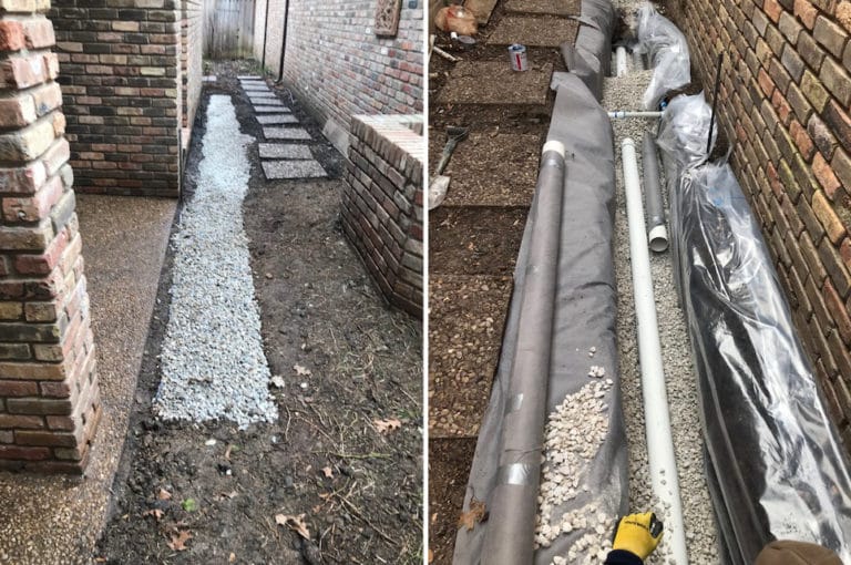 French Drain Solutions French Drain System Align Foundation Repair