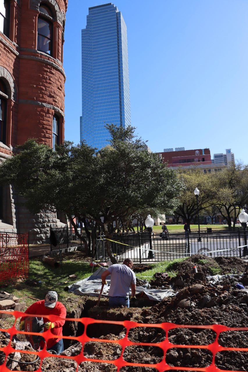 Align Foundation Repair commercial drainage system installation in downtown Dallas OPTIMIZED